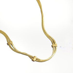 Madewell NWT Double Herringbone Chain Necklace in Antique Gold